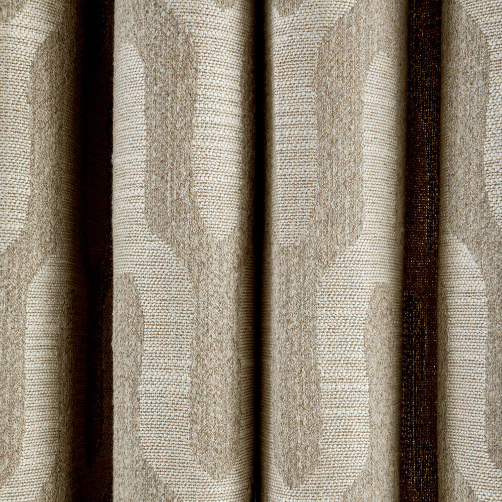 Rideau contemporain MARCUS avec œillets argentés - Motif Ypsilon élégant - Style rétro inspiré des années 70 - 10