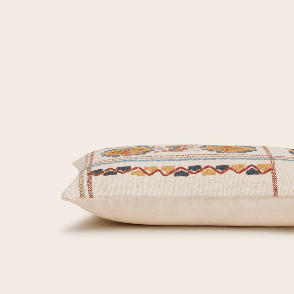 Housse de coussin NAYELI naturel et multicolore - 6
