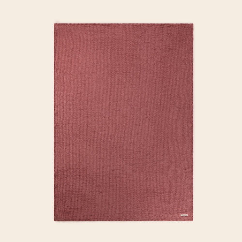 Couvre-lit Ilario XXL Terracotta - Molleton Doux - Style Naturel et Chaleureux - 7