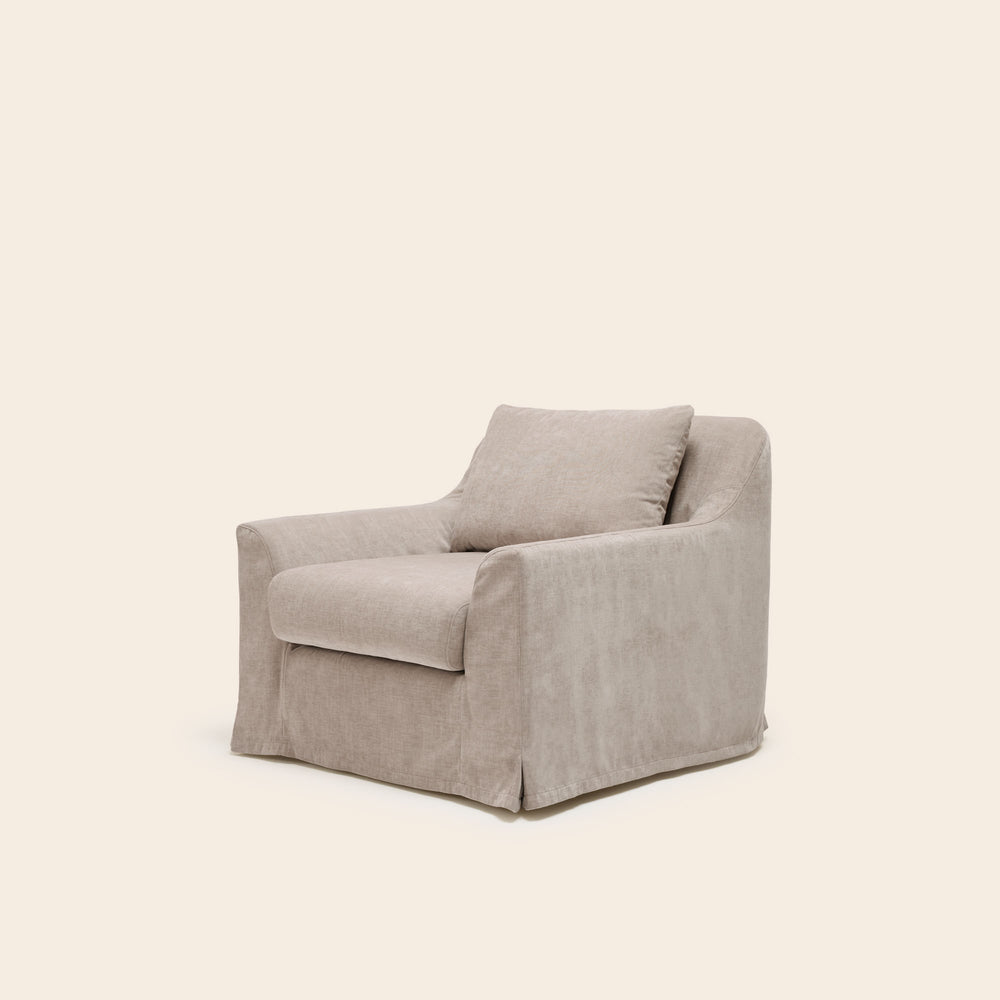 Fauteuil CLARIBEL boston taupe glacé - 4