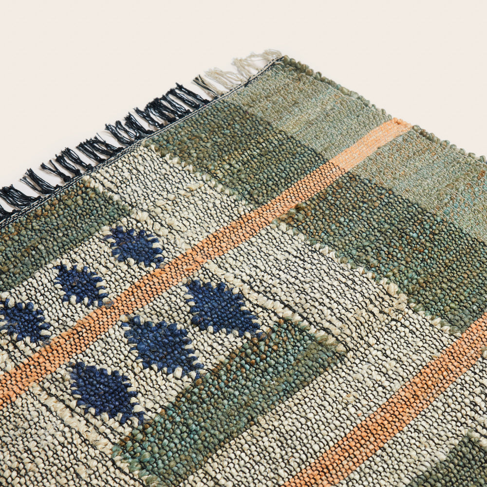Tapis de sol ANDONI vert et bleu - 9