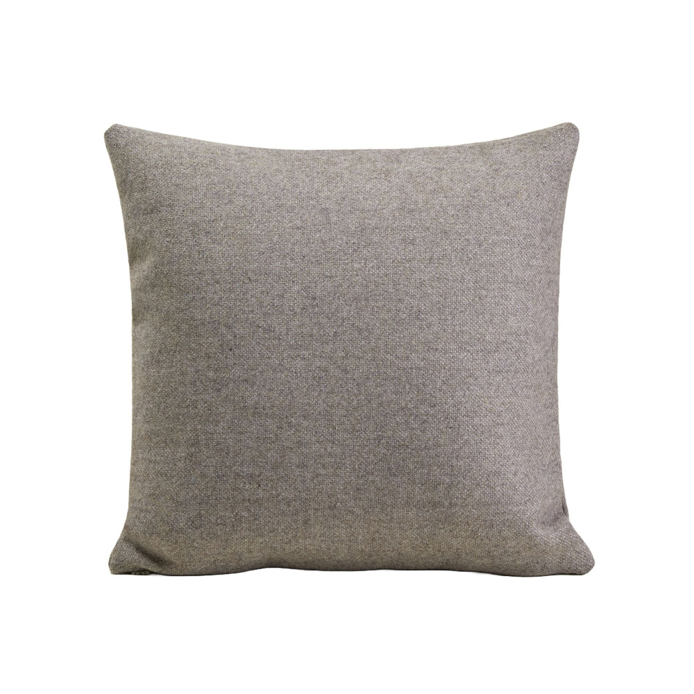 Housse de Coussin Carrée Marcelo 100% Laine Gris Fossile - 7
