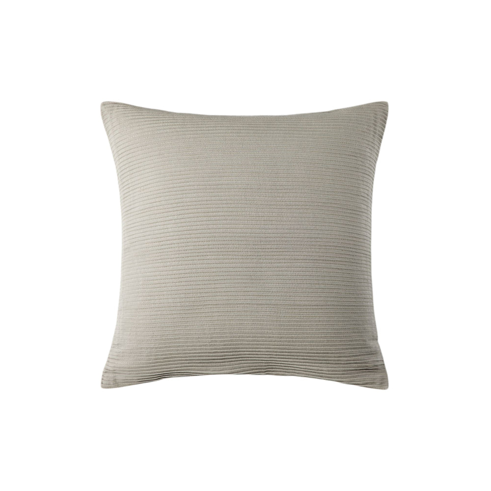 Housse de coussin décorative ONDINE vétiver en coton plissé - 8