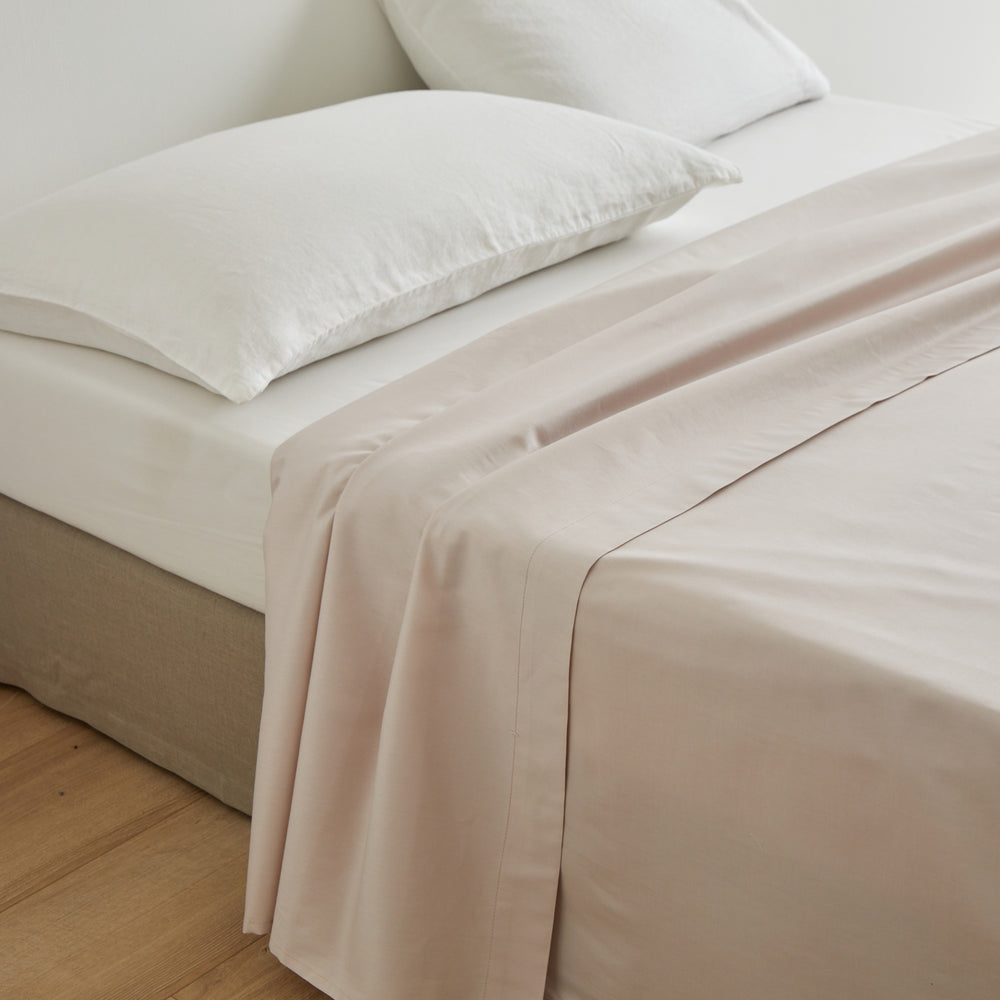 Drap plat AURORE beige clair - 3