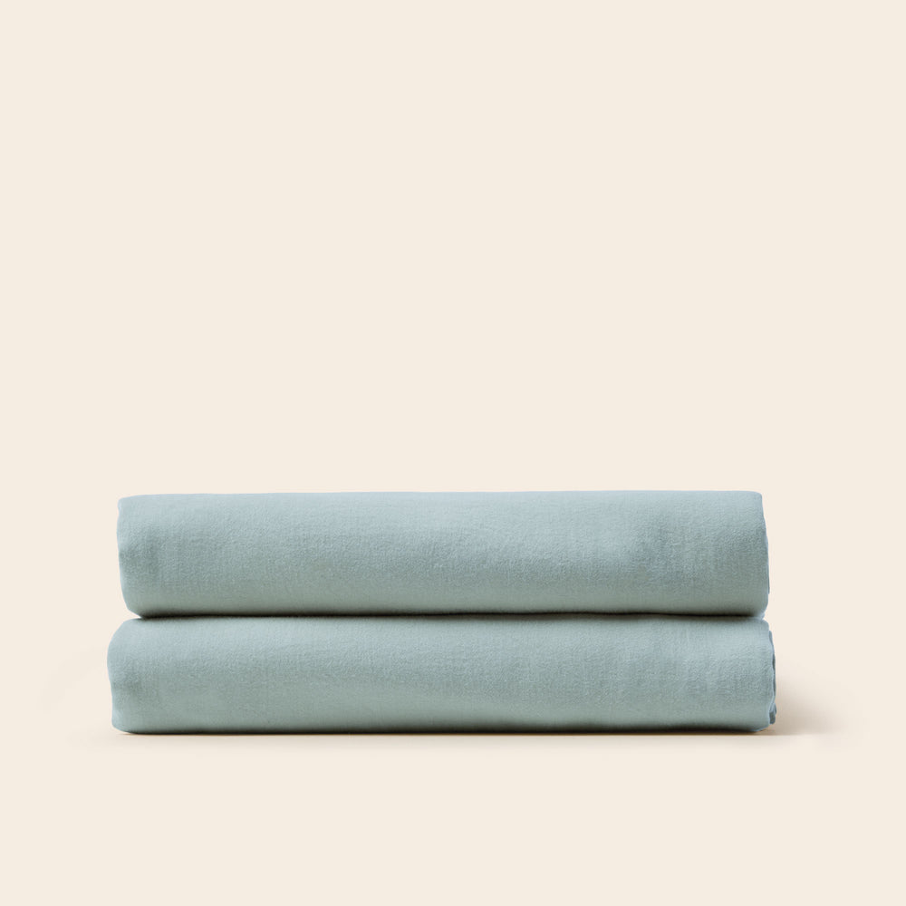 Drap plat SATHEENE vert eucalyptus - 3