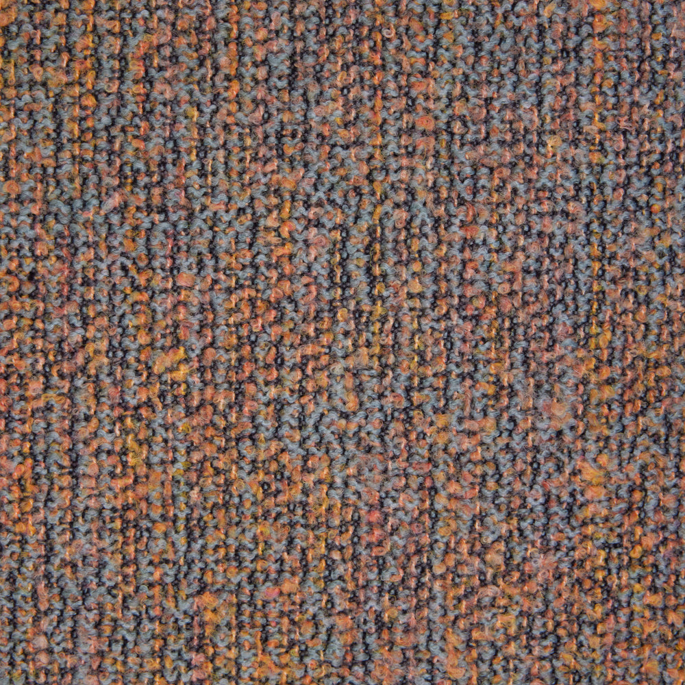Housse de coussin Konstantin chiné noir et pastels en tissage jacquard bouclette - 6