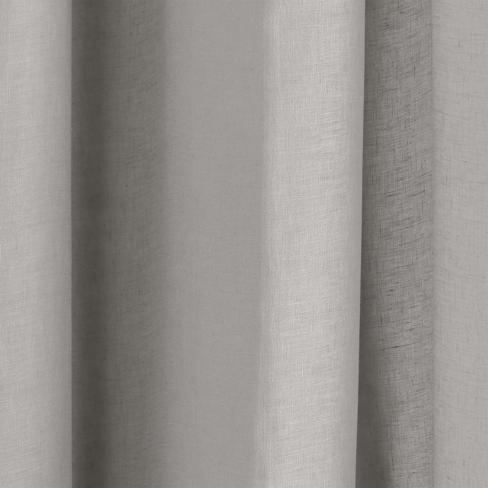 Véritable voilage à oeillets Shadow brume en lin 100% léger et élégant - 6