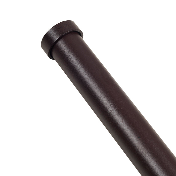 Embout Cylindrique ALMA Brun pour Tringles à Rideaux - 4