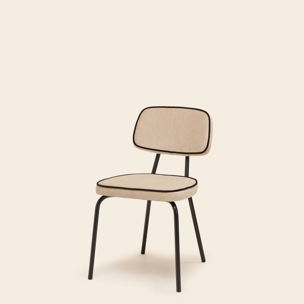Chaise YSABEAU dalila beige chic passepoil no - 7