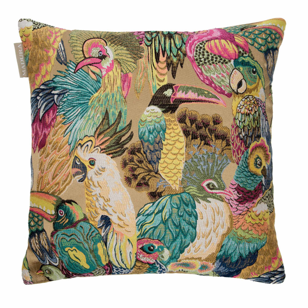 Housse de coussin Jungle Birds Macao - Design exotique - 8