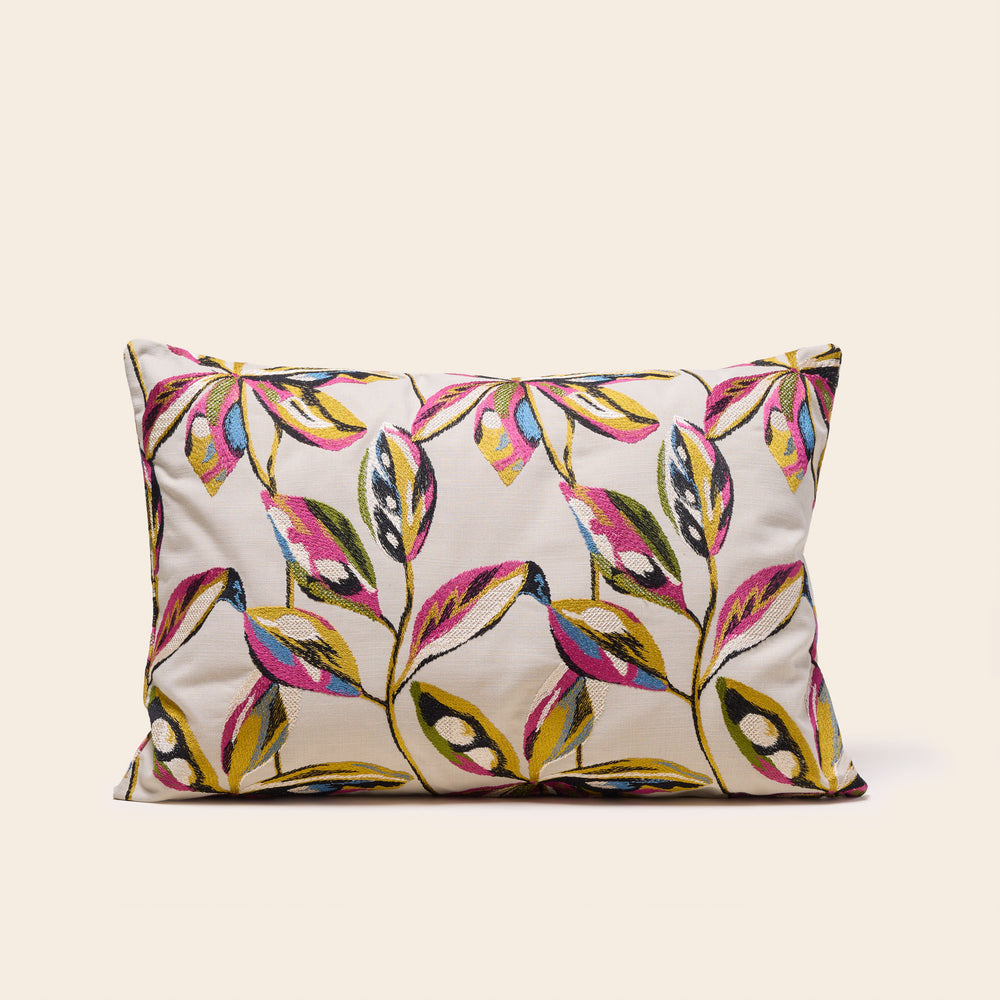 Housse de Coussin RAMHA Design Naturel Calcaire Nuances et Multicolore - 4