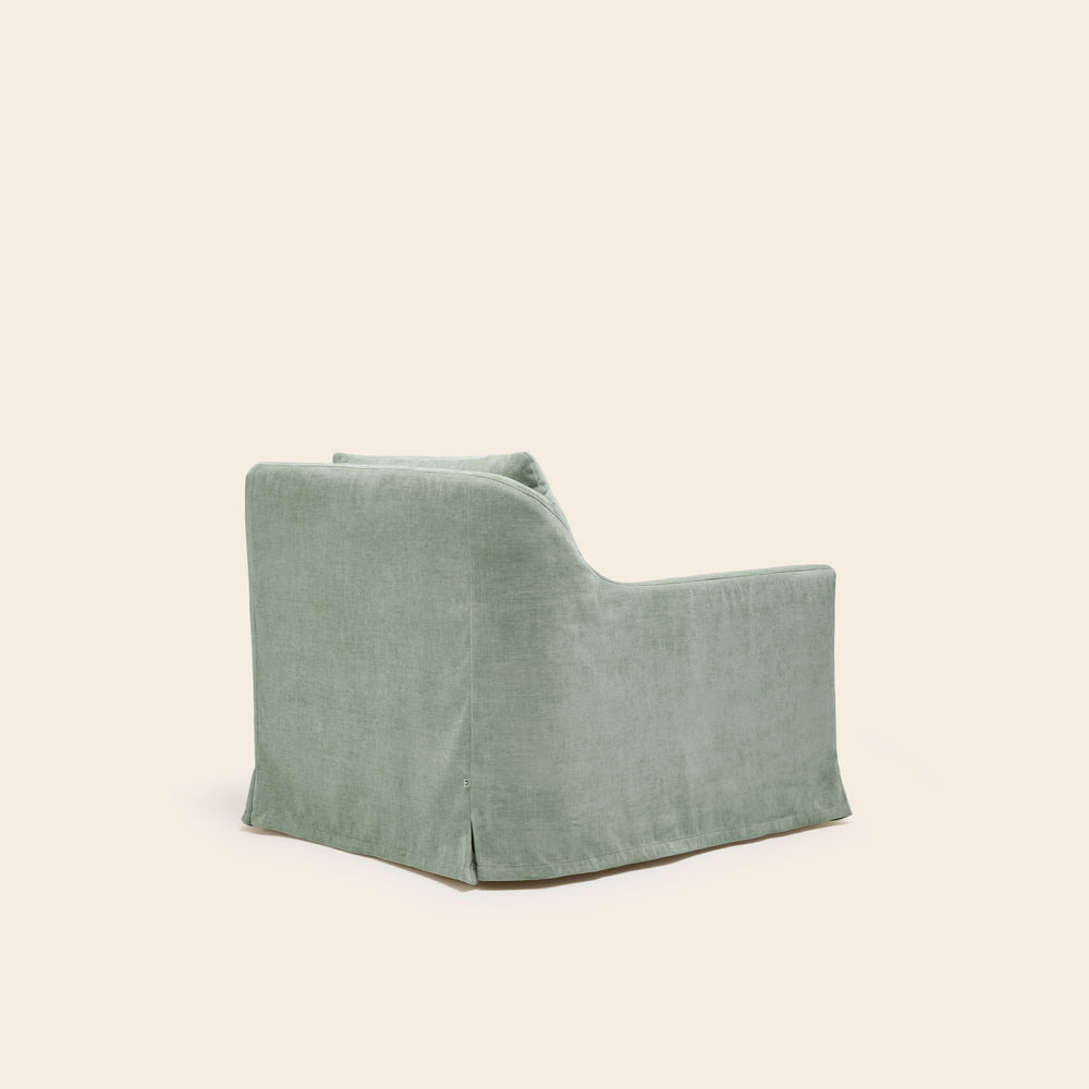 Fauteuil de la collection Claribel Boston vert de gris - 5