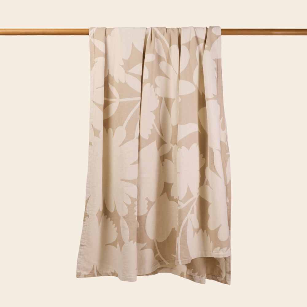 Couvre-lit FLAURIA ivoire et beige chaud - 8