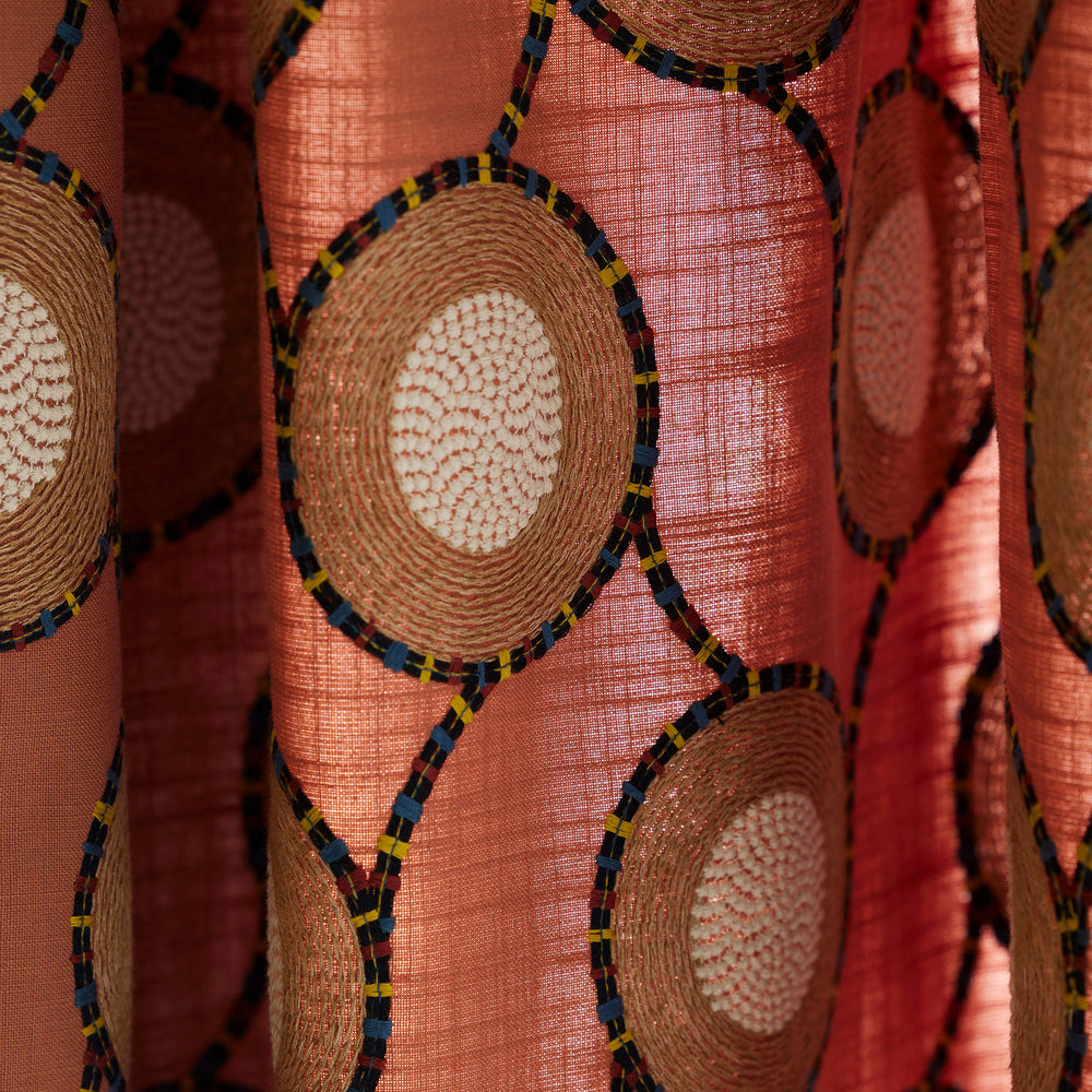 Échantillon IDRISSA terracotta et noir - 3