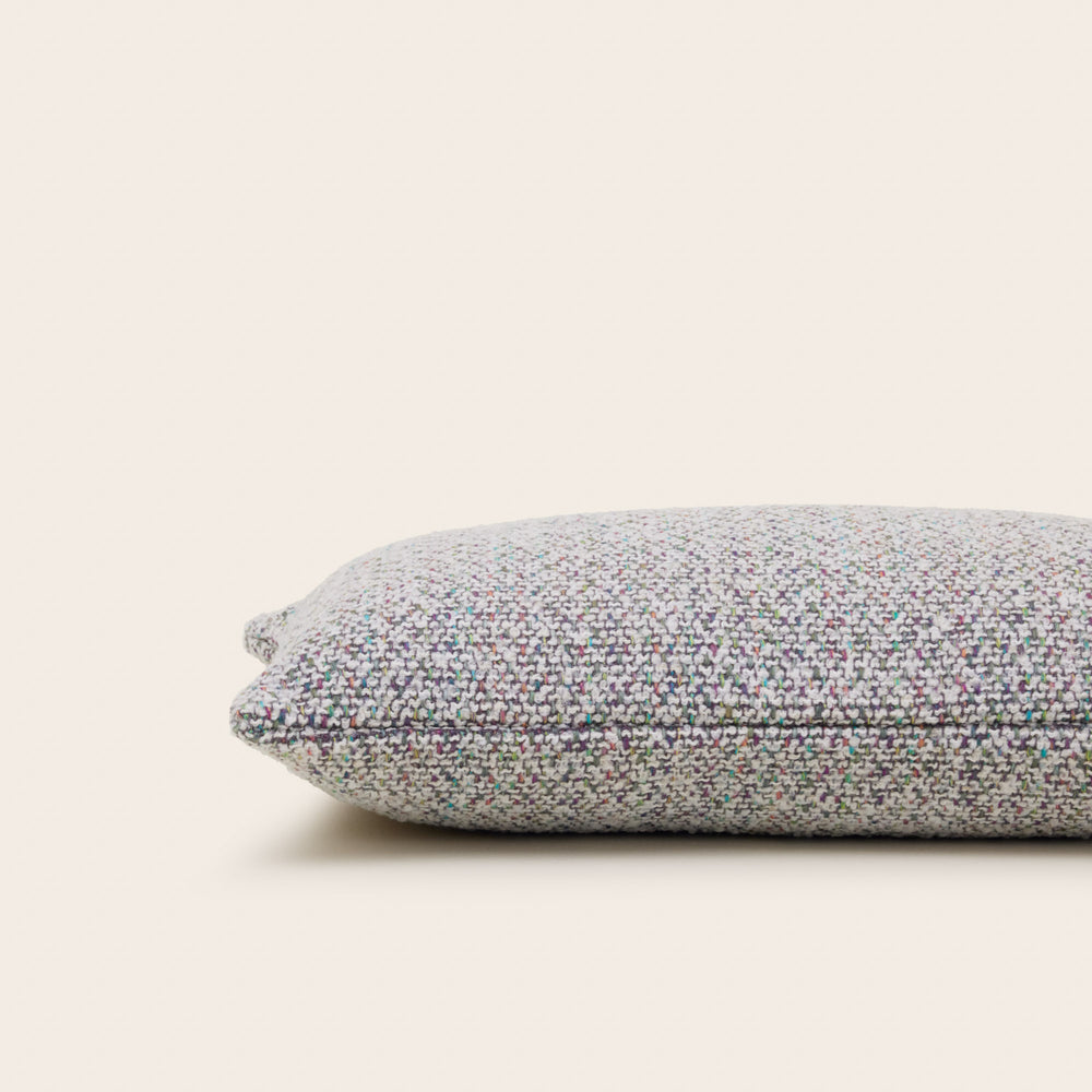 Housse de coussin BENNETT chiné multicolore - Élégance hivernale raffinée - 5
