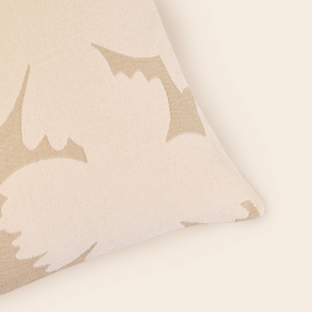 Housse de coussin FLAURIA ivoire et beige chaud - 6