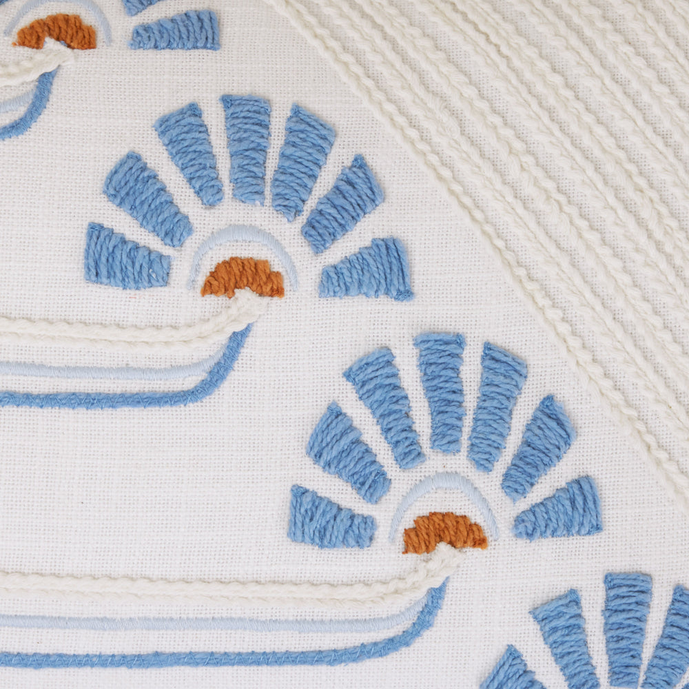 Housse de coussin Windie Épurée & Bleutée - 7