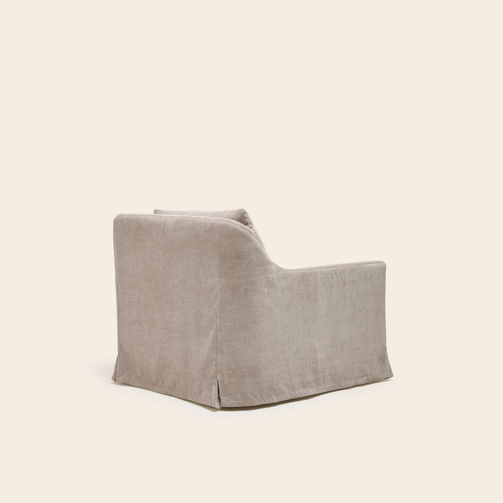Fauteuil CLARIBEL boston taupe glacé - 5