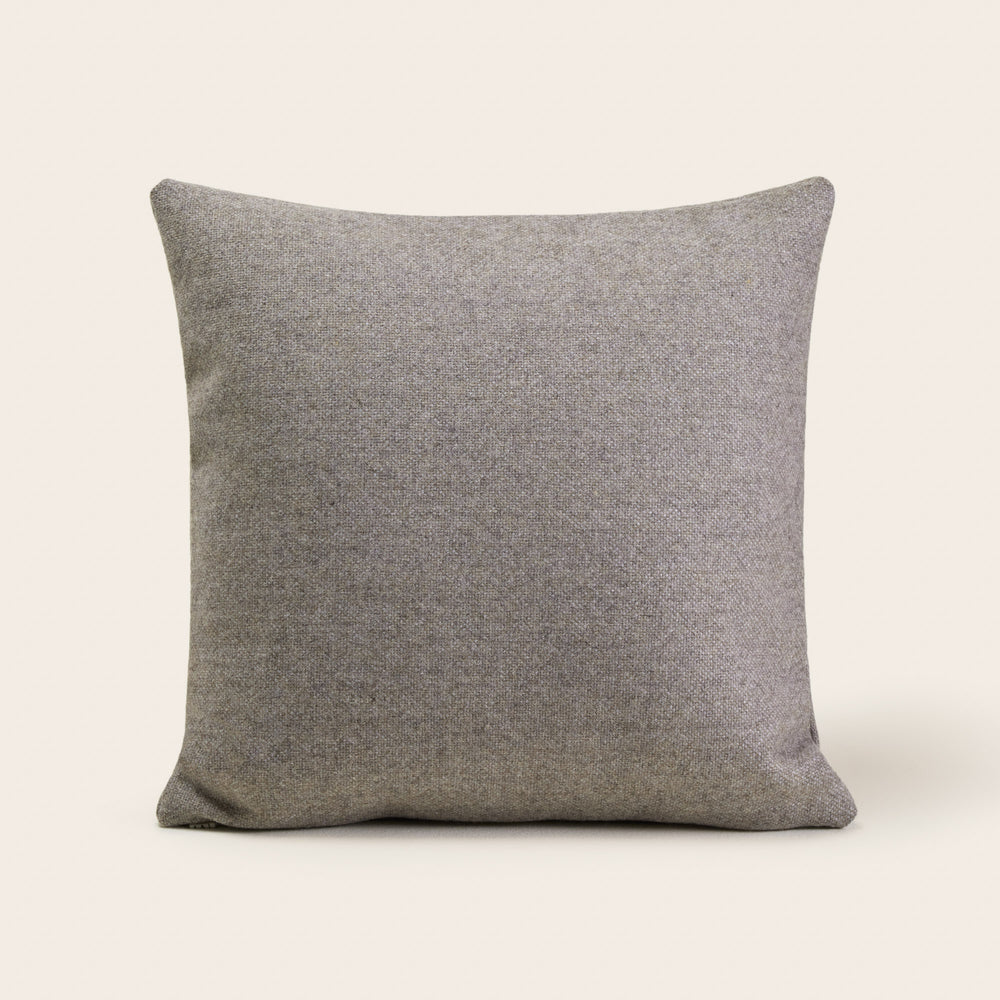 Housse de Coussin Carrée Marcelo 100% Laine Gris Fossile - 3