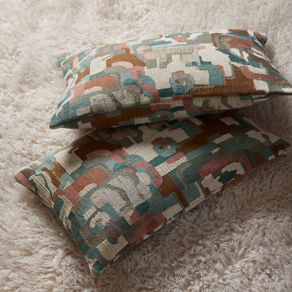 Housse de coussin MOHIRA beige et multicolore - 3