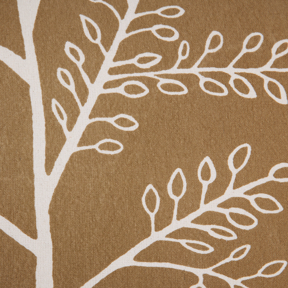 Housse de coussin KANAN marron et écru - 9