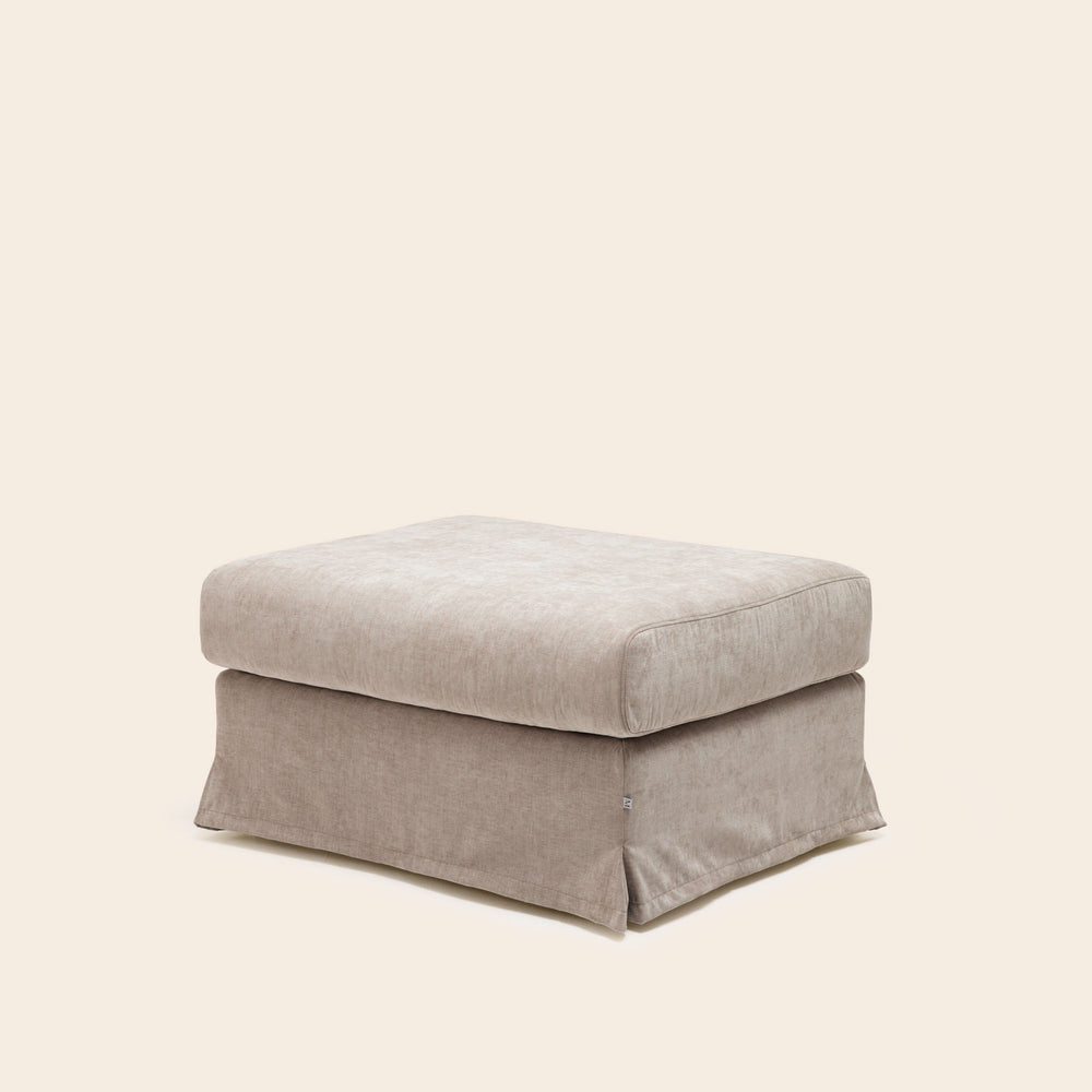 Pouf Design CLARIBEL Boston Taupe Glacé - 4