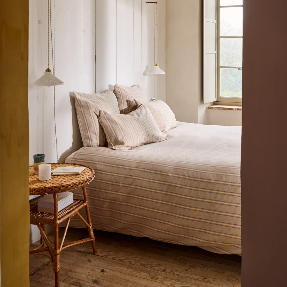 Housse de Couette LELIO, Design Rayé Naturellement Élégant - 4