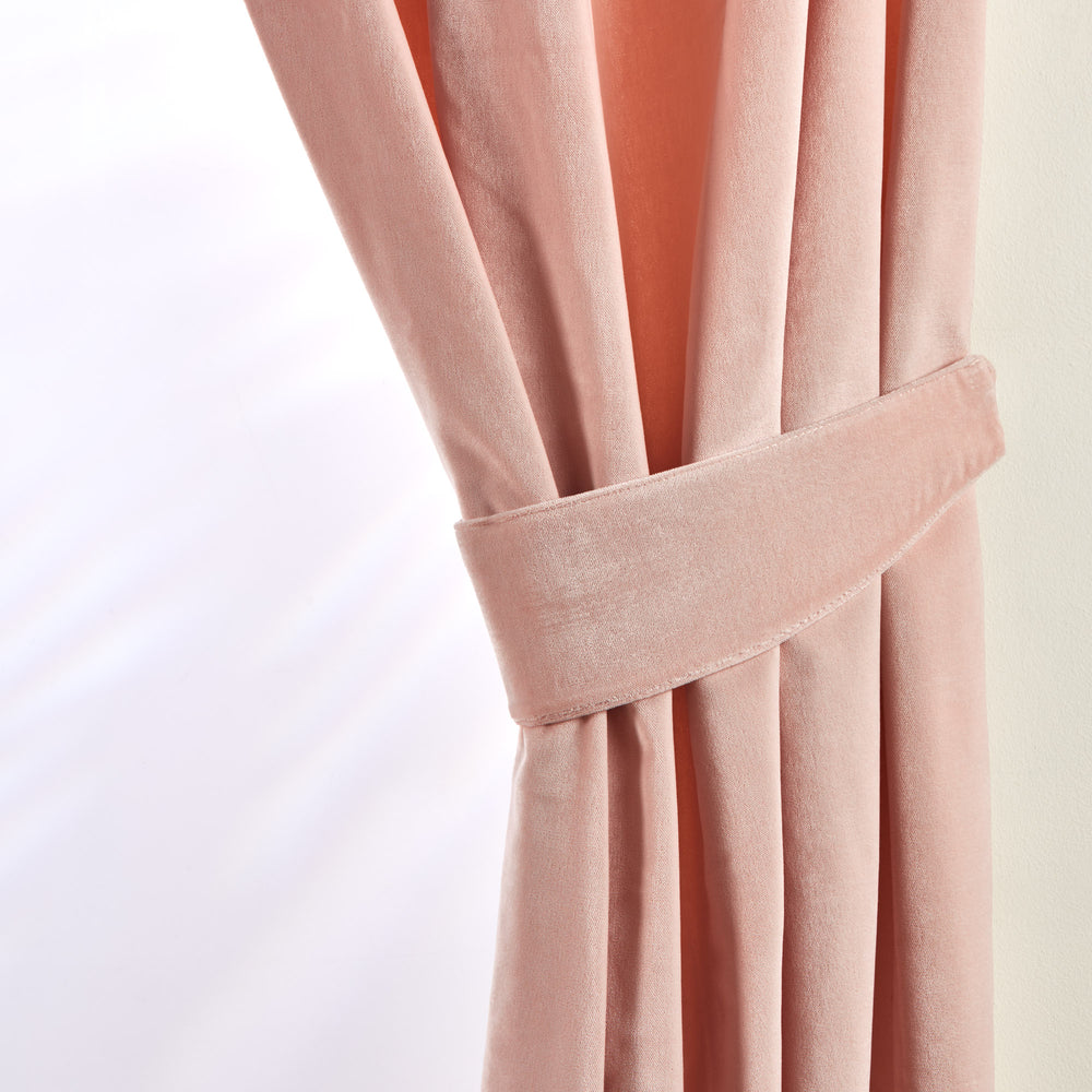 Embrasse DARIO églantine élégante - Accessoire décoratif pour rideaux au tissu velouté et maintien parfait - 2