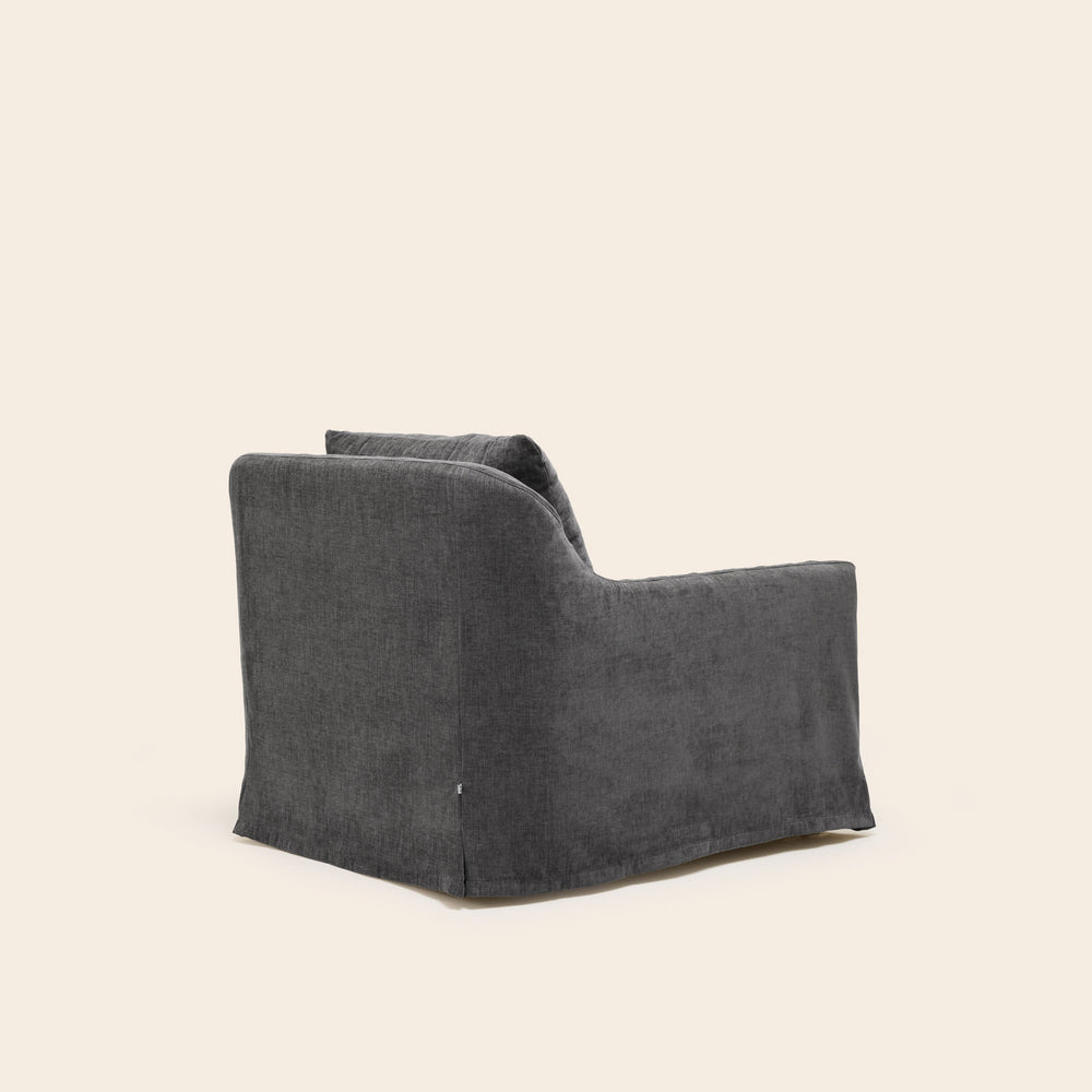 Fauteuil CLARIBEL boston gris graphite - 5