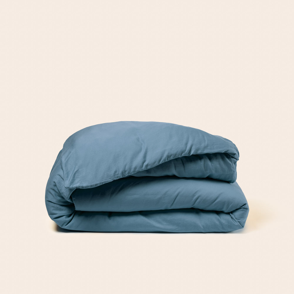 Housse de couette CELIANE bleu orage - 3
