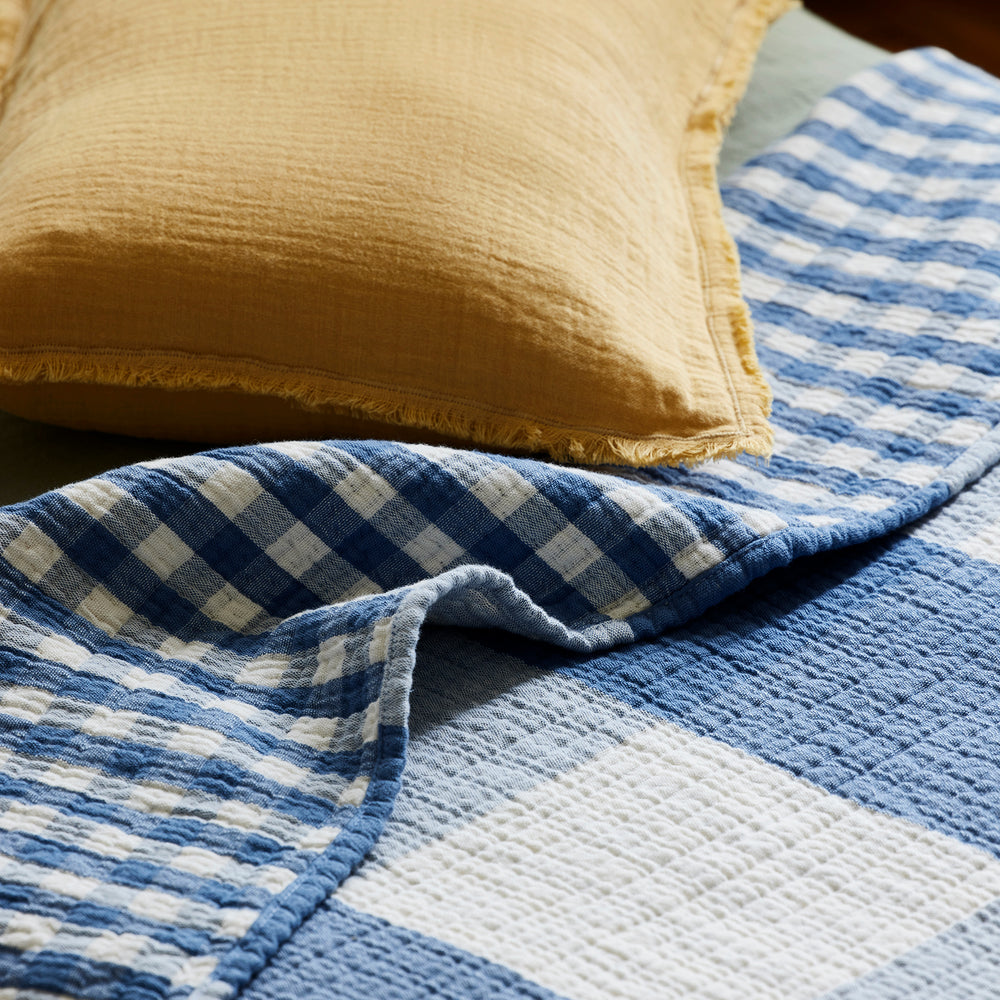 Plaid JEANIE bleu orage - 5