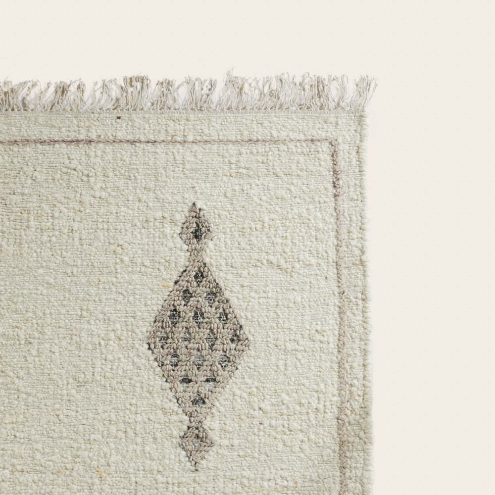 Tapis de sol FADI ivoire et gris - 9