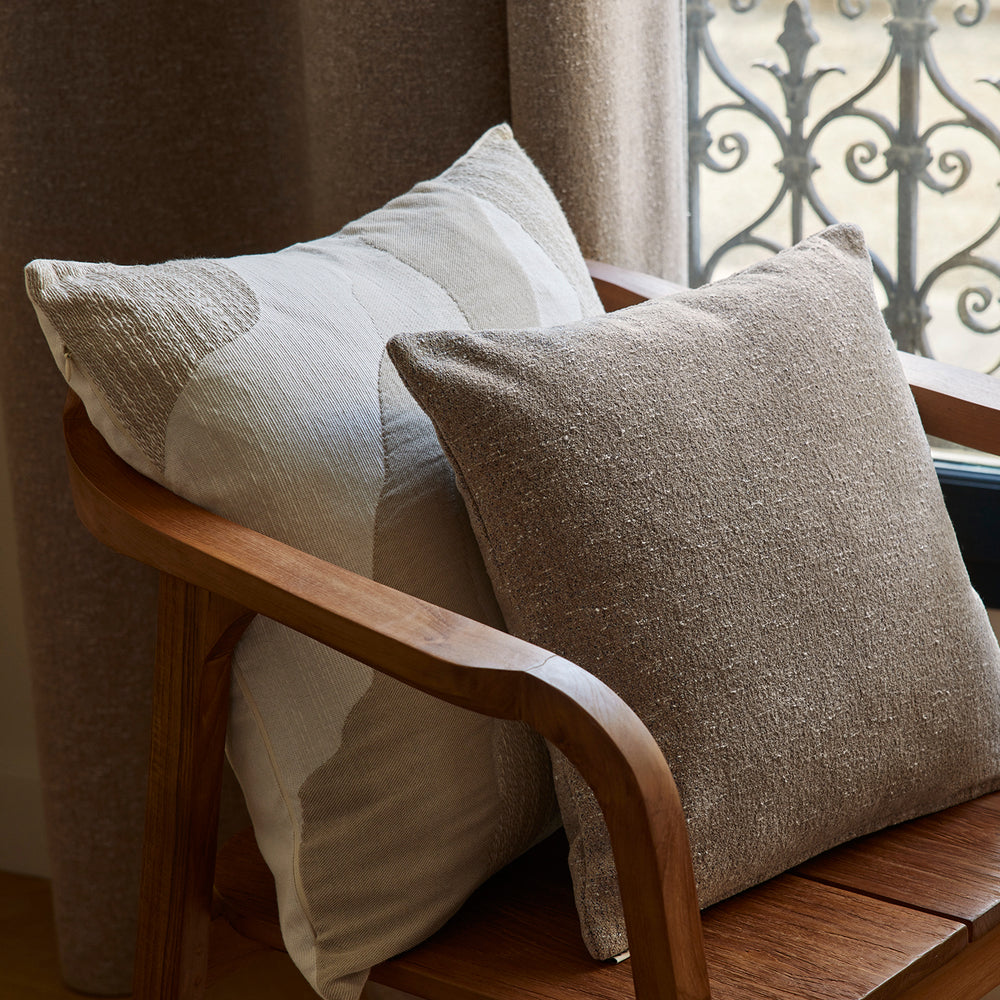 Housse de coussin décoratif BLIZZAR beige granité - 3