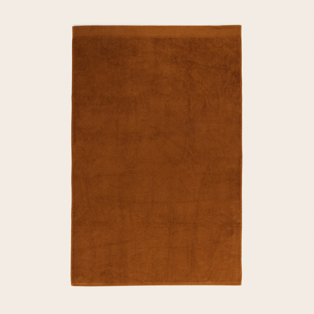 Serviette de toilette AKEMI caramel haut de gamme en tissu éponge - 8