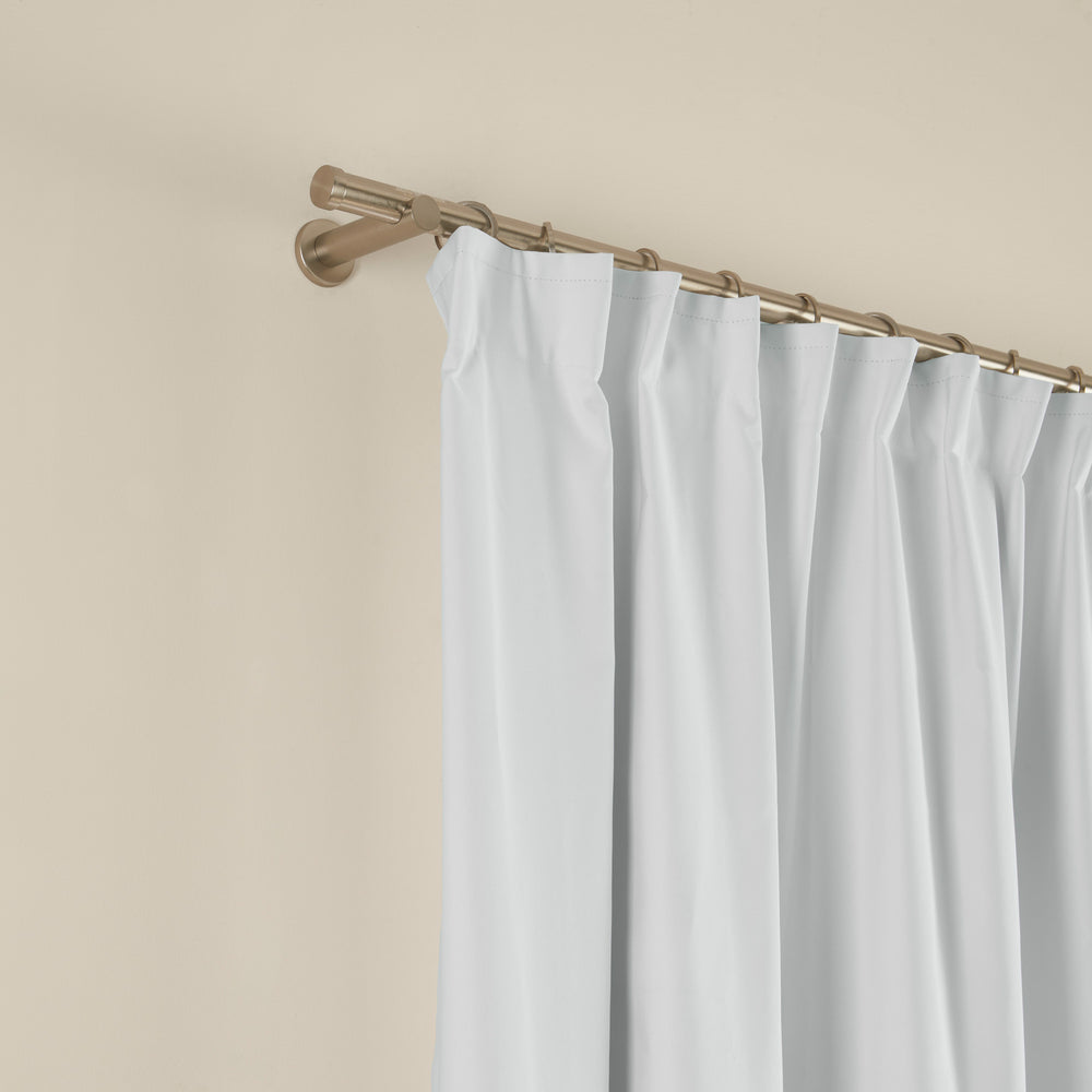 Rideau occultant avec galon fronceur – Blanc 100% protection lumière et isolation - 4