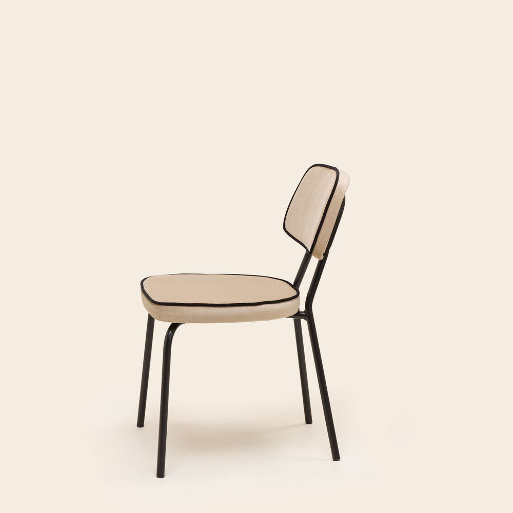 Chaise YSABEAU dalila beige chic passepoil no - 9