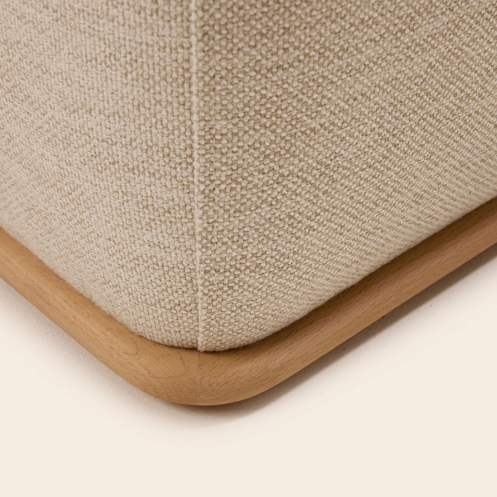 Pouf ARNEL Cosmic Naturel Chiné - Assise Confortable et Design Contemporain - 7