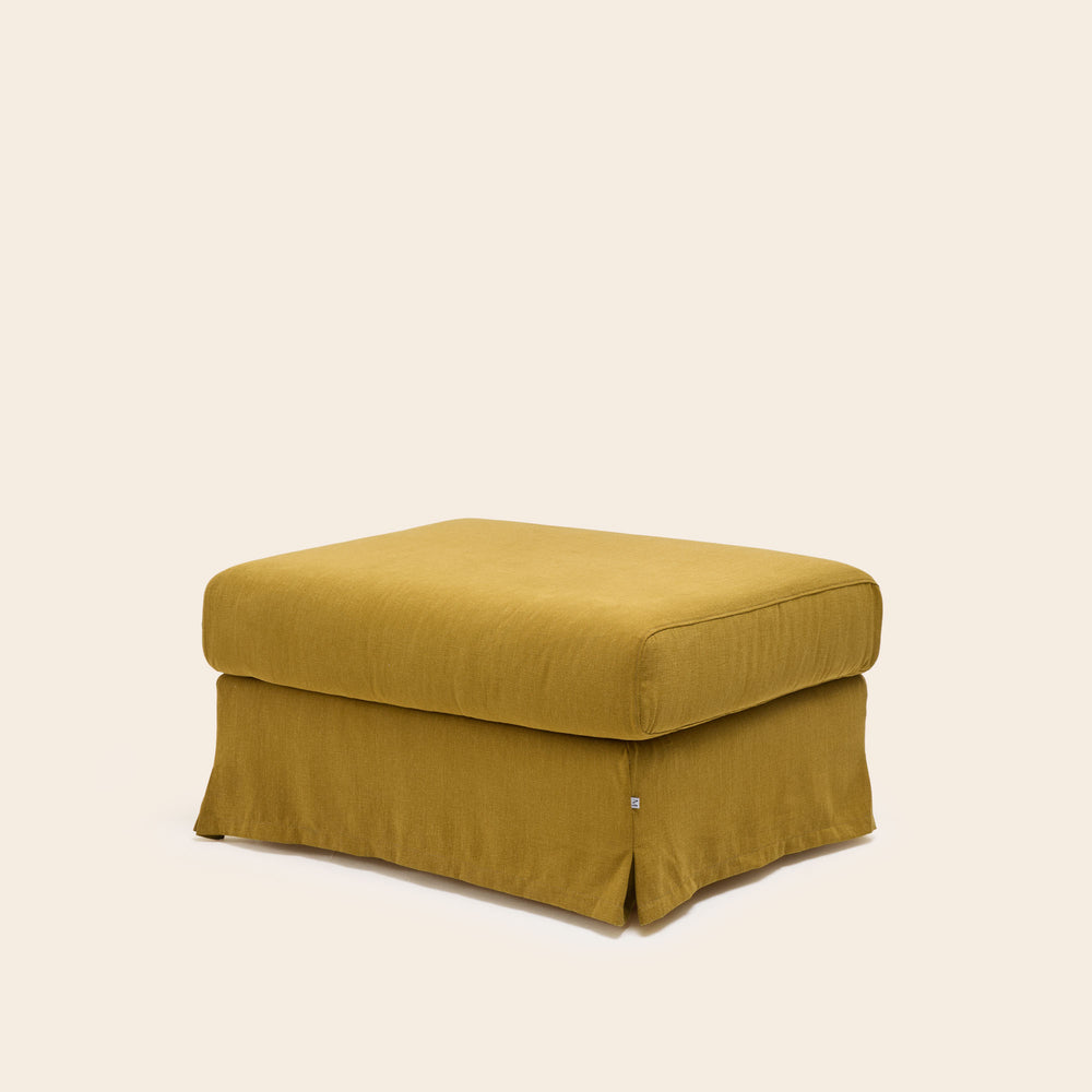Pouf CLARIBEL Barbate Curry – Élégance Décontractée pour Intérieurs Raffinés - 5
