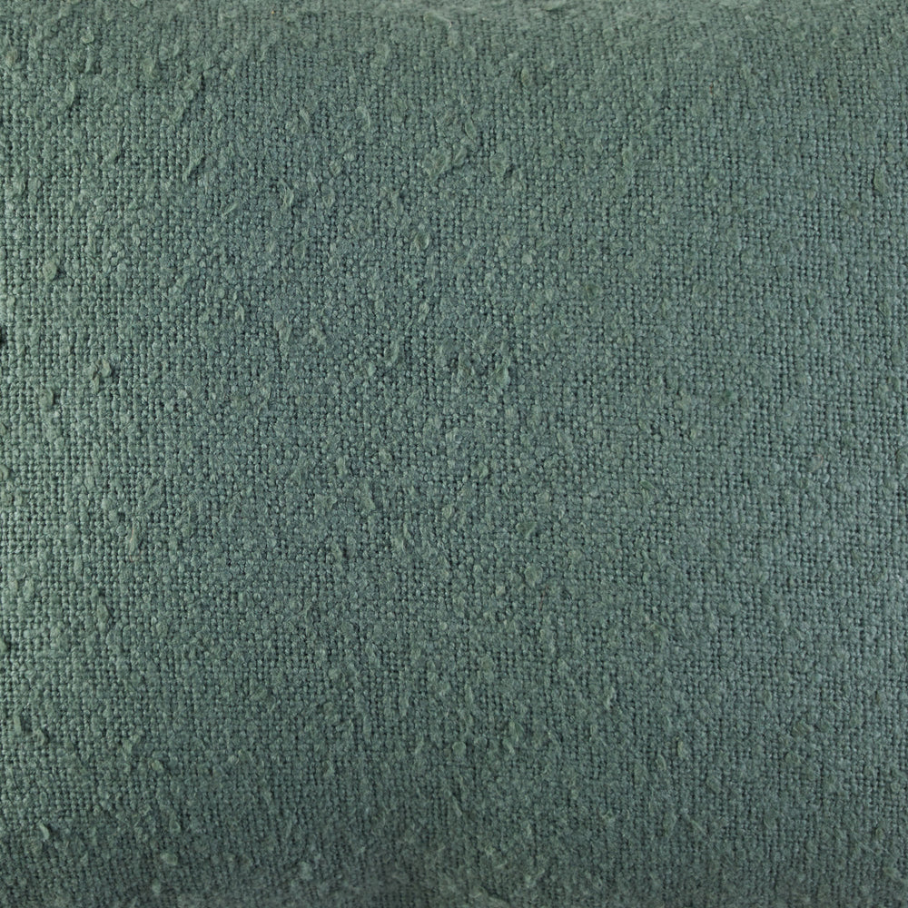 Housse de coussin Ganji en coton texturé vert cyprès - 8
