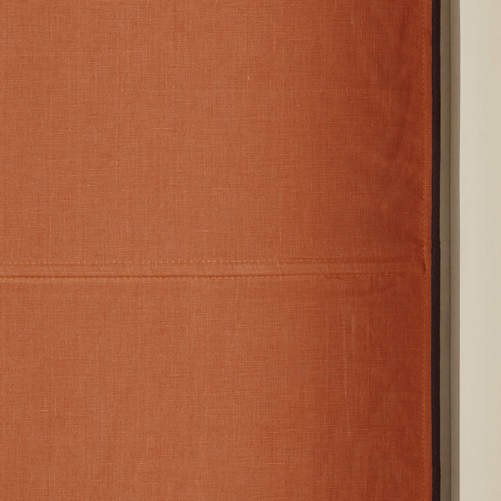 Store bateau occultant CARLINA terracotta et bourdon noir - 5