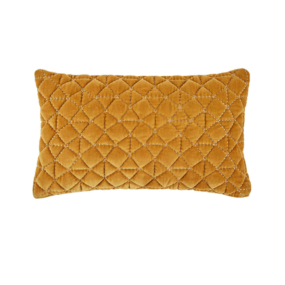 Housse de coussin TRISTAN jaune ocre