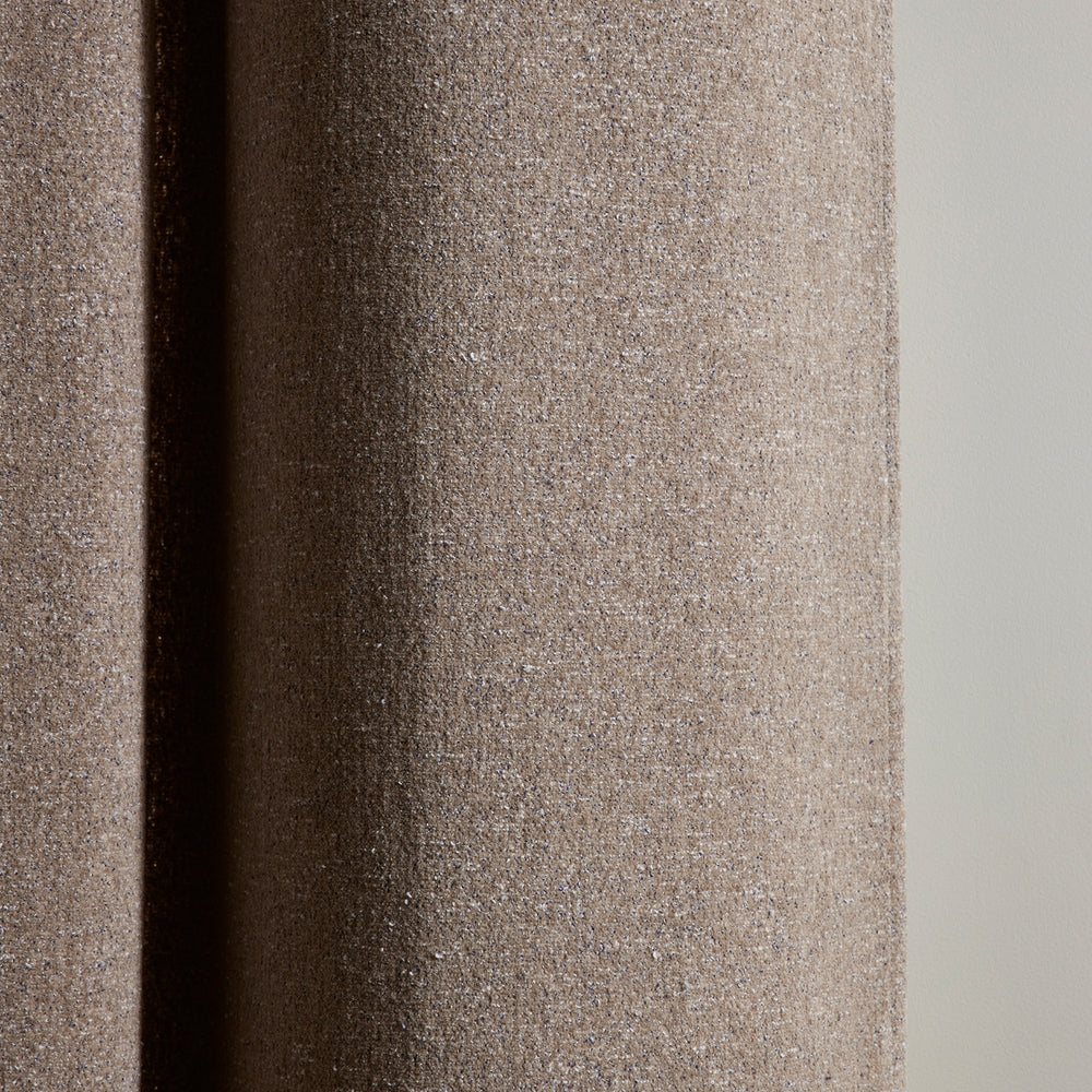Rideau à œillets argentés BLIZZAR beige granité : élégance hivernale et style contemporain - 6