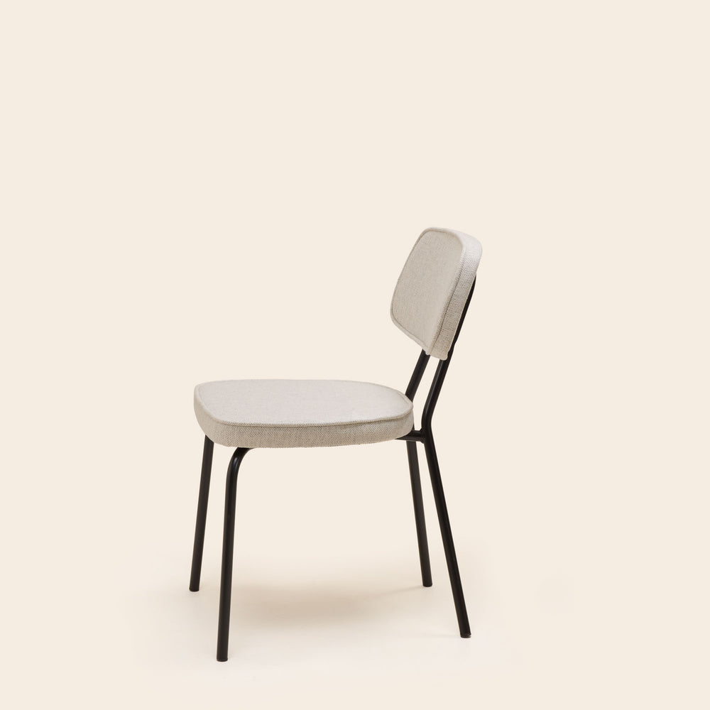 Chaise YSABEAU cosmic écru grisé chiné - 7