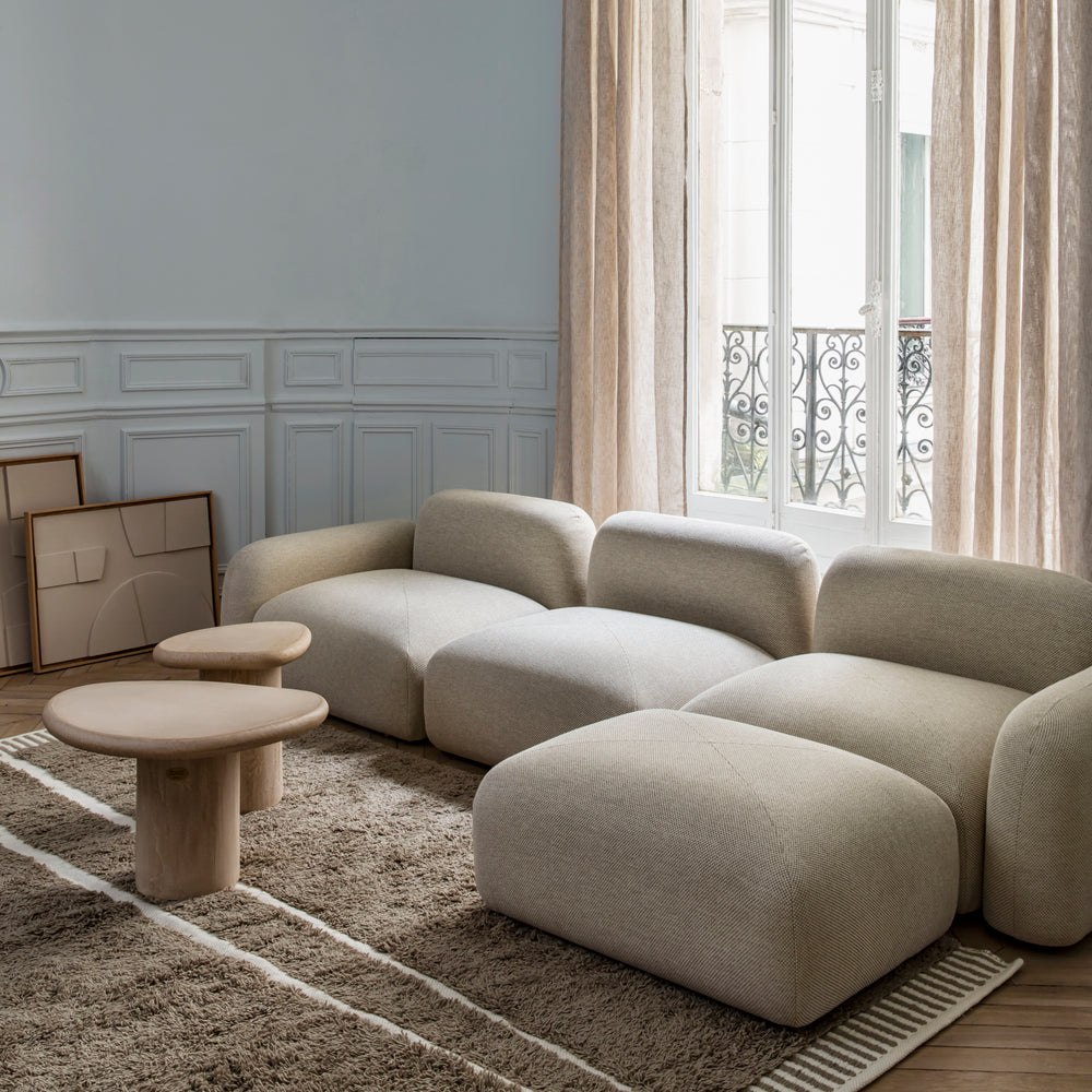 Tapis de Salon Ethnique Gris Cendré AROUNE Chaleureux et Isolant - 4
