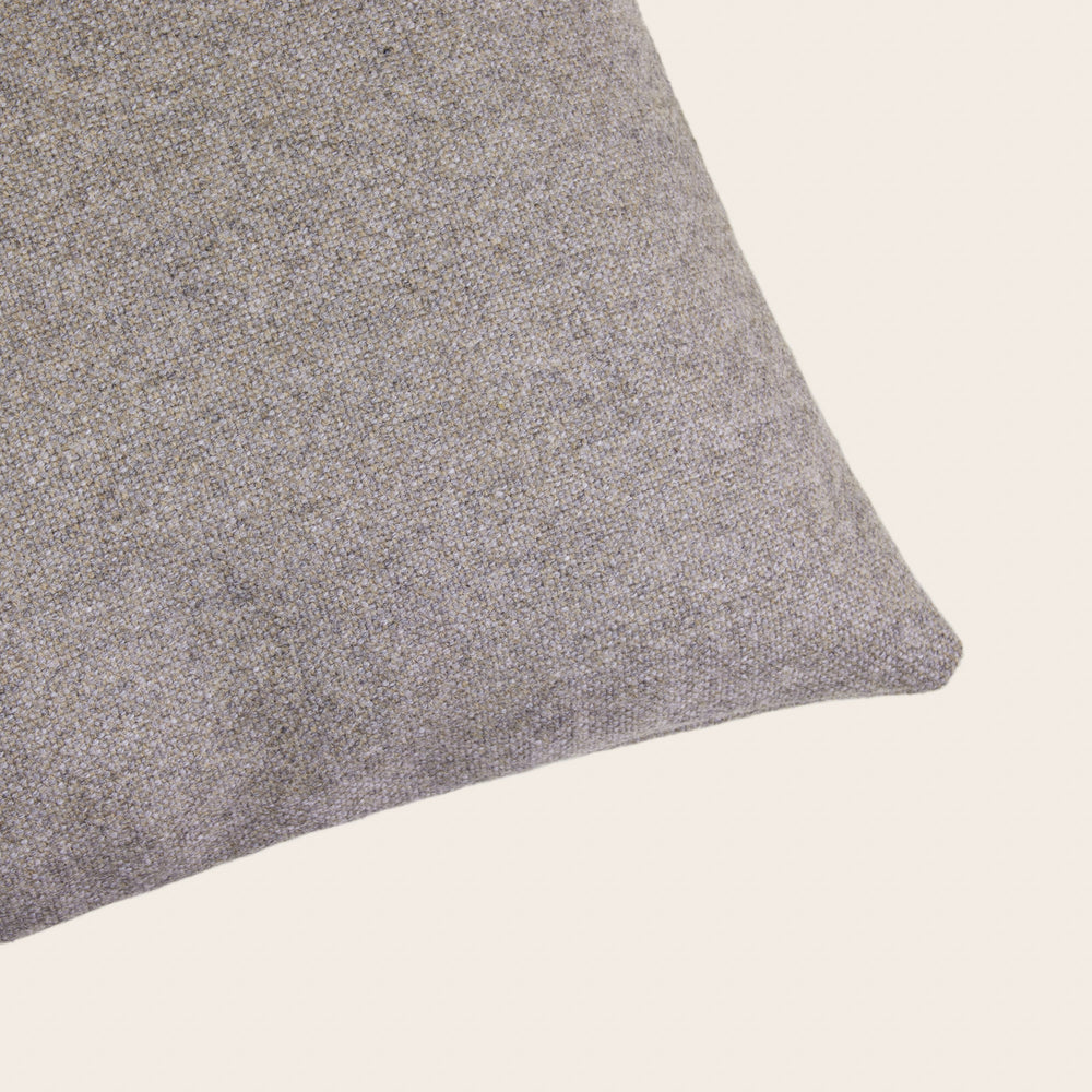 Housse de Coussin Carrée Marcelo 100% Laine Gris Fossile - 4