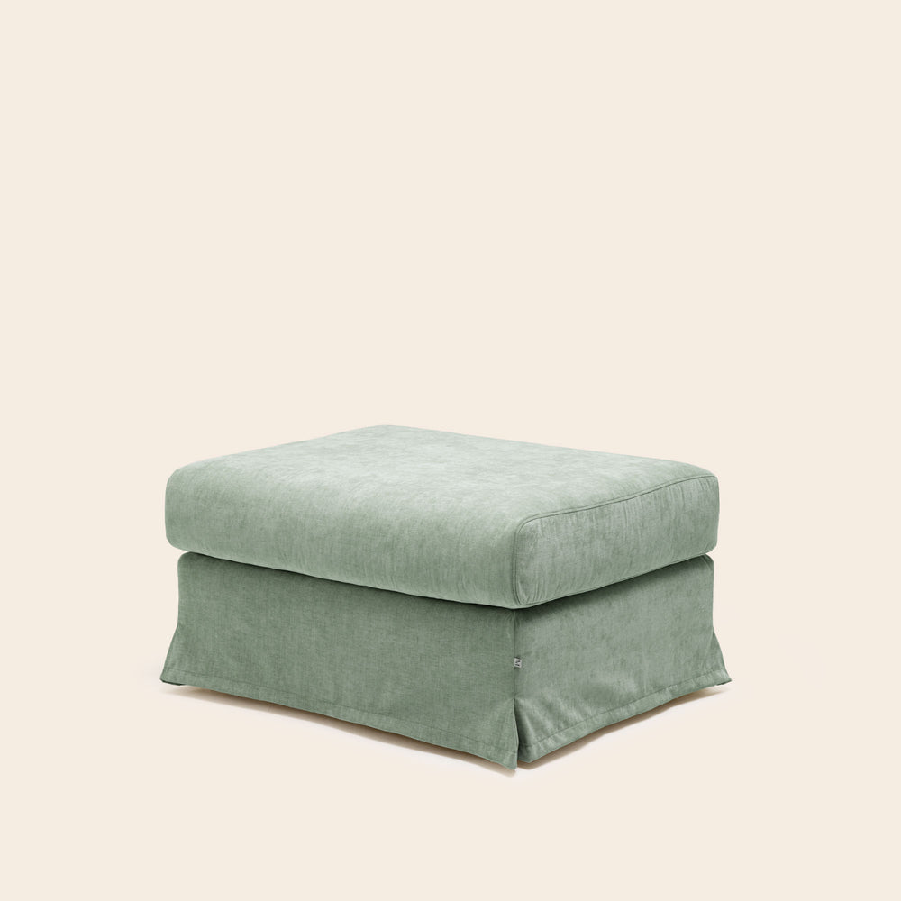 Pouf CLARIBEL boston vert de gris - 4