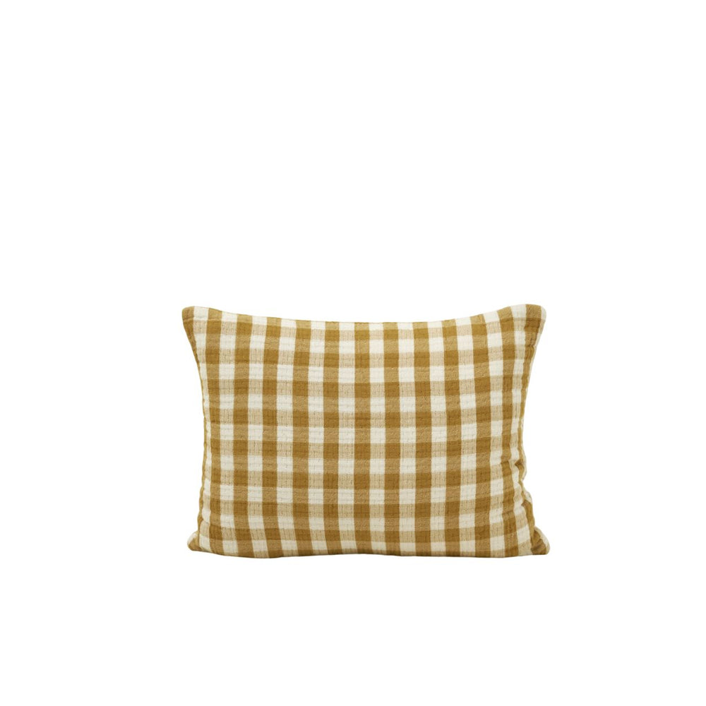 Housse de coussin JEANIE jaune ocre - 9