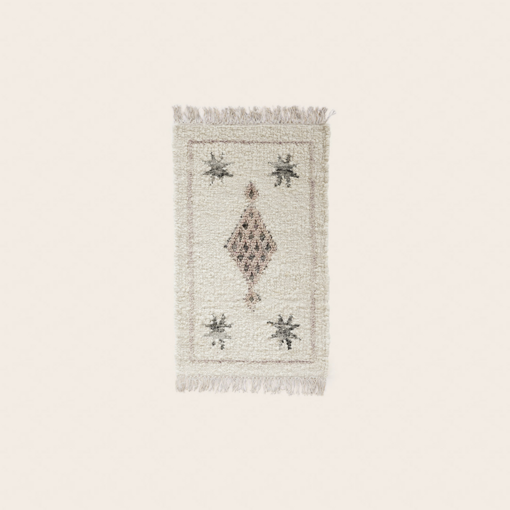 Tapis de sol FADI ivoire et gris - 4