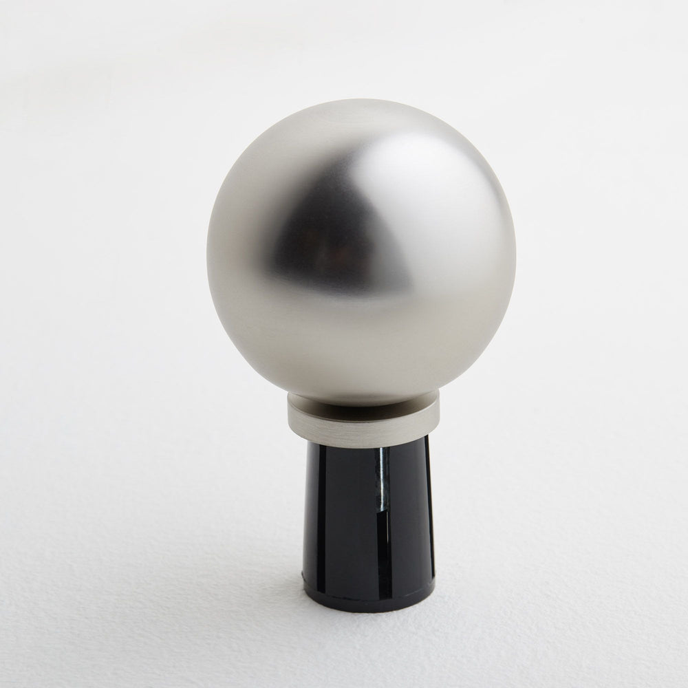 Embout Boule ALMA Aluminium - Design Contemporain pour Tringle à Rideaux - 4