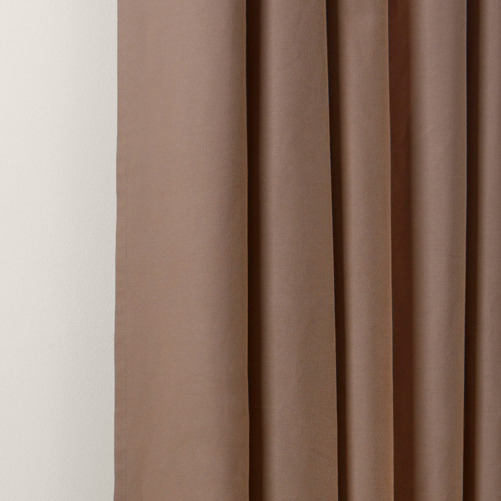 Rideau élégant avec oeillets argentés LORCA gris taupe en 100 % coton - 6